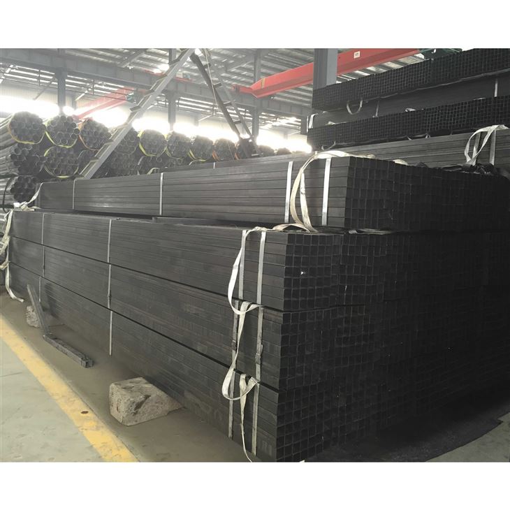 Tub d'acer negre de carboni ERW amb pintat negre